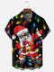 Men's Christmas Funny Graphic Short Sleeve Hawaiian Shirt